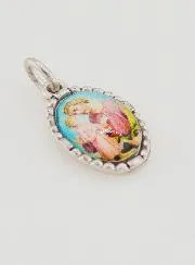 Medaillon met Gedraaide Rand 15mm - Sint Jozef