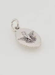 Medaillon met Bewerkte Rand 15mm - OLV van Lourdes