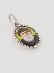 Medaillon met Gedraaide Rand 15mm - Heilige Charbel