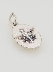 Medaillon met Gedraaide Rand 15mm - Sint Expeditus