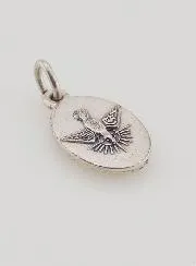 Medaillon met Gedraaide Rand 15mm - Sint Joris (Heilige Georges)