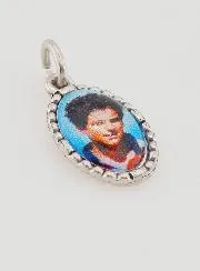 Medaillon met Gedraaide Rand 15mm - Heilige Carlo Acutis