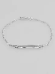 Zilveren Doop Armband Kind - 15cm