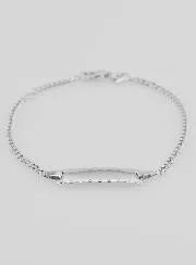 925 Sterling Zilveren Baby Identiteits Armband - 16cm