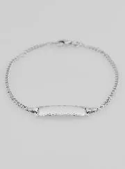Zilveren Doop Armband voor Kind - 16cm