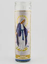 Kaars in Glas - Maria Wonderdadige