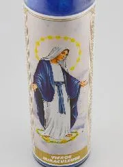 Kaars in Glas - Maria Wonderdadige