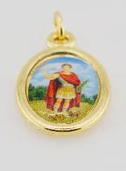 Goudkleurig Medaillon Heiliger Expeditus - 25mm