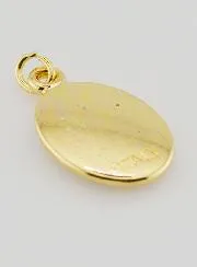 Goudkleurige Hanger Onze-Lieve-Vrouw van Fatima - 25mm