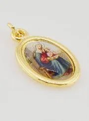 Goudkleurige Hanger van Sint Anna - 25mm