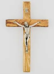 Olijf Houten Kruisbeeld - 18cm