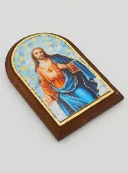 Icoon om Neer te Zetten - Heilig Hart van Jezus - 10cm