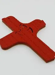 Kruis van de Heilige Geest Tweekleurig Hout - 16cm
