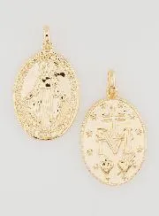 Vergulde Wonderdadige Medaille - 21mm