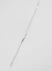 Massief Sterling Zilveren Identiteitsarmband - 18cm