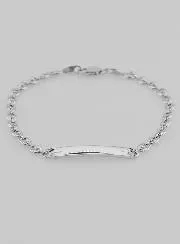 Doop Armband van Gerhodineerd Zilver- 18cm