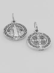 Heilige Benedictus Medaille van Metaal - 15mm