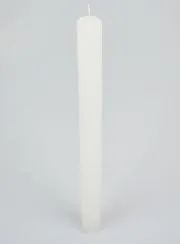 Doorgekleude Kaars 27cm - Wit