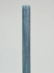 Doorgekleurde Gebedskaars - Blauw Grijs
