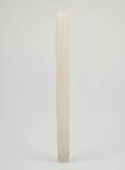 Doorgekleurde Kaars 27cm - Zand Grijs