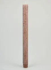 Doorgekleurde Kaars 27cm - Taupe Grijs