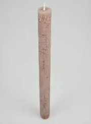 Doorgekleurde Kaars 27cm - Taupe Grijs