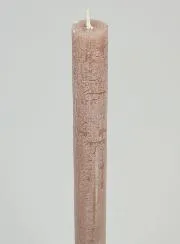 Doorgekleurde Gebedskaars -  Taupe Grijs