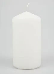 Witte Decoratieve Kaars - 15cm