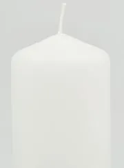 Witte Decoratieve Kaars - 13cm