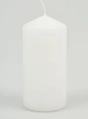 Witte Decoratieve Kaars - 10cm