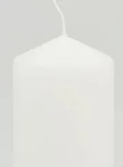 Witte Decoratieve Kaars - 10cm