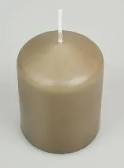 Decoratieve Kaars 8cm - Taupe Grijs