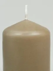 Decoratieve Kaars 8cm - Taupe Grijs