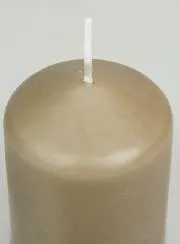 Decoratieve Kaars 8cm - Taupe Grijs