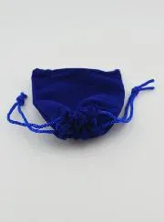 Fluwelen Geschenkzakje voor Rozenkrans 9cm - Blauw