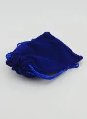 Fluwelen Geschenkzakje voor Rozenkrans 9cm - Blauw