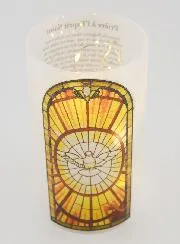 LED Windlicht - Heilige Geest met Gebed