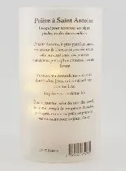 LED Windlicht met Gebed - Heilige Antonius