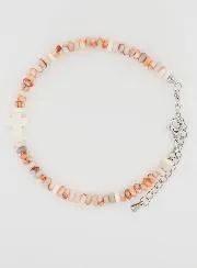 Armband Kruis en Roze Granietstenen