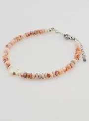 Armband Kruis en Roze Granietstenen