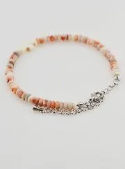 Armband Kruis en Roze Granietstenen