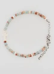 Armband met Kruis en Stenen in Pastel Kleuren
