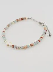 Armband met Kruis en Stenen in Pastel Kleuren