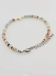 Armband met Kruis en Stenen in Pastel Kleuren