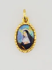 Medaillon met Gedraaide Rand 15mm - Sint Rita