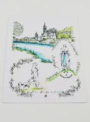 Kaart van het Heiligdom van Lourdes