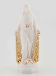 Beeld Maria Wonderdadige met Gouden Stralen - 12cm
