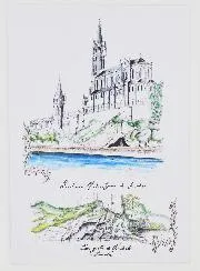 Kaart Heiligdom en Grot van Lourdes