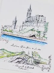 Kaart Heiligdom en Grot van Lourdes