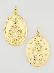 Wonderdadige Medaille 18k Verguld - 14mm